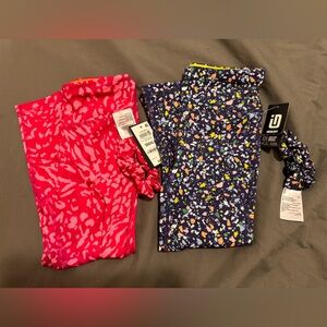 Ideology Kids Leggings Set - Pink and Navy